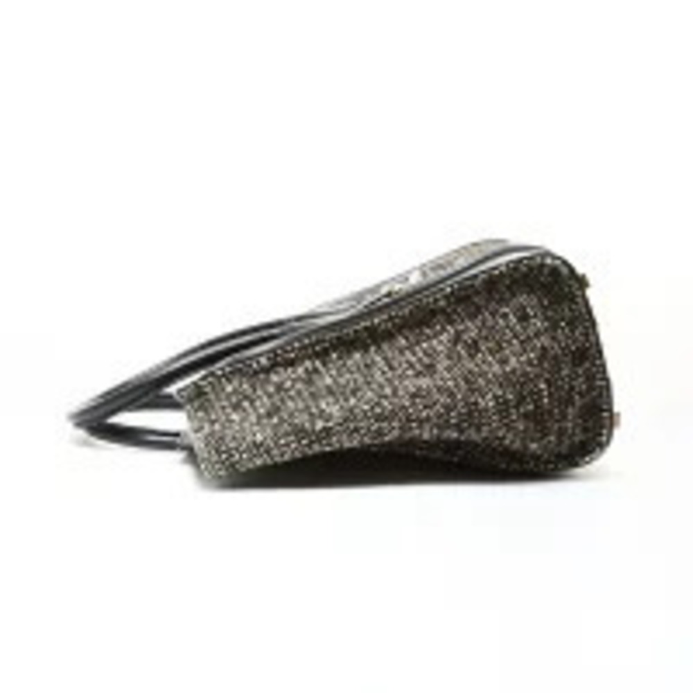 Celine Luggage Tote Tweed Handbag Shopper Multicolor Black